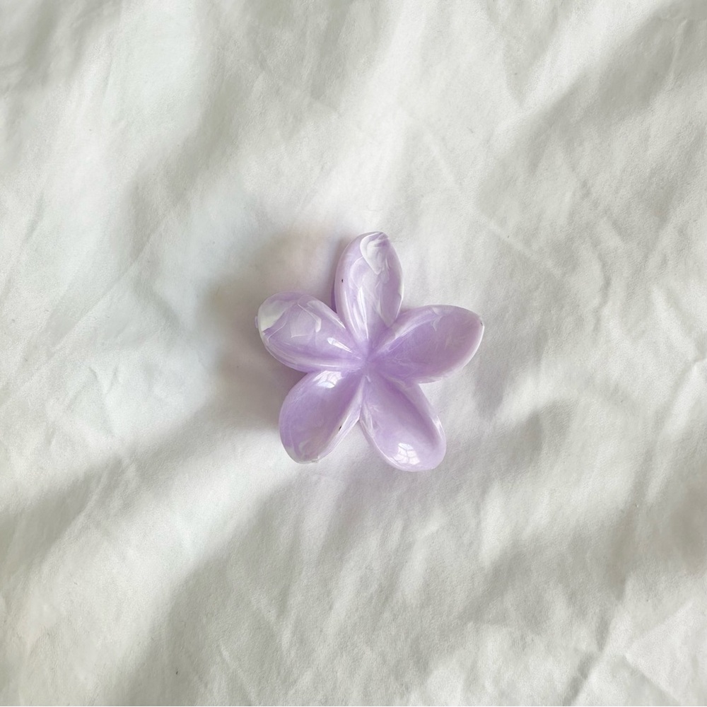 Lavender Flower Hair Clip